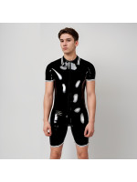 Polo surf suit with full thru zip